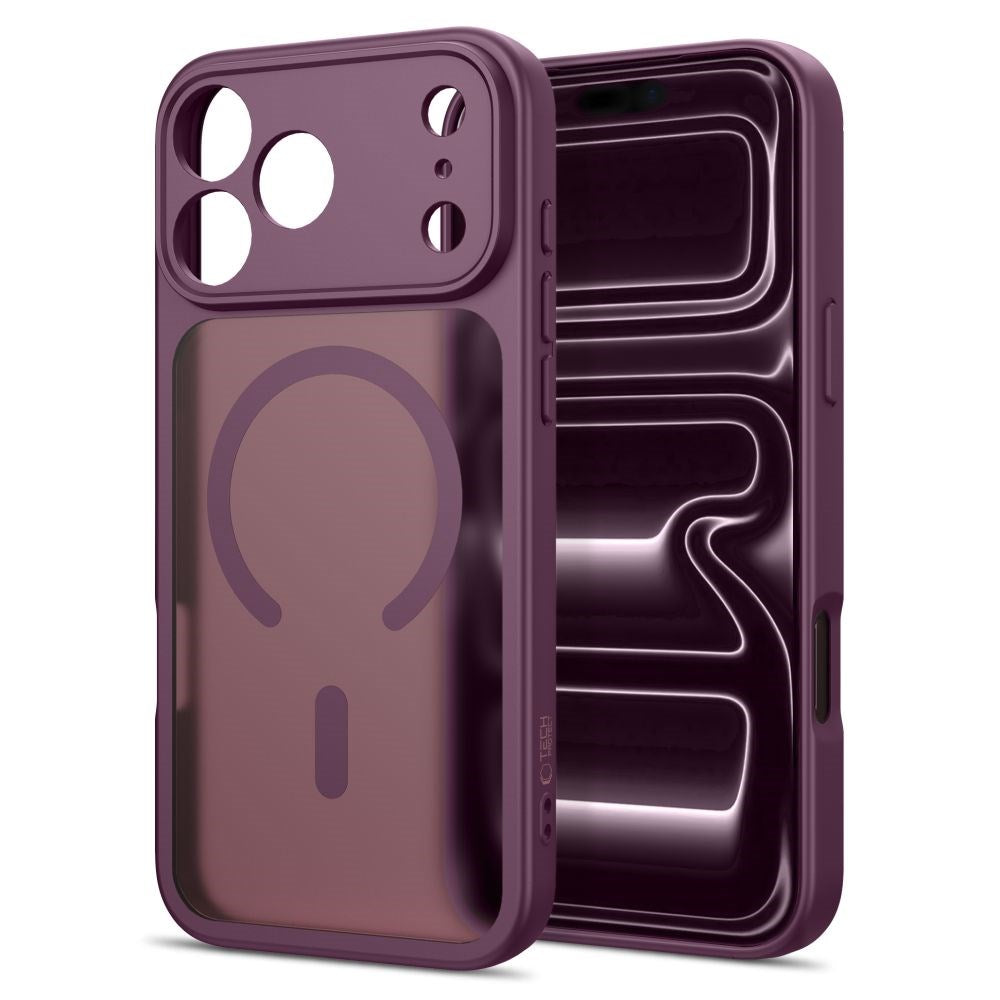 iPhone 17 Pro / 18 Pro Tech-Protect BasicMag Hybrid Cover - MagSafe Kompatibel - Mat Rød