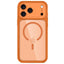 iPhone 18 Pro Max / 17 Pro Max Tech-Protect MagPeak Cover - MagSafe Kompatibel - Orange / Gennemsigtig