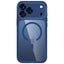 iPhone 18 Pro / 17 Pro Tech-Protect MagPeak Cover - MagSafe Kompatibel - Mørkeblå / Gennemsigtig