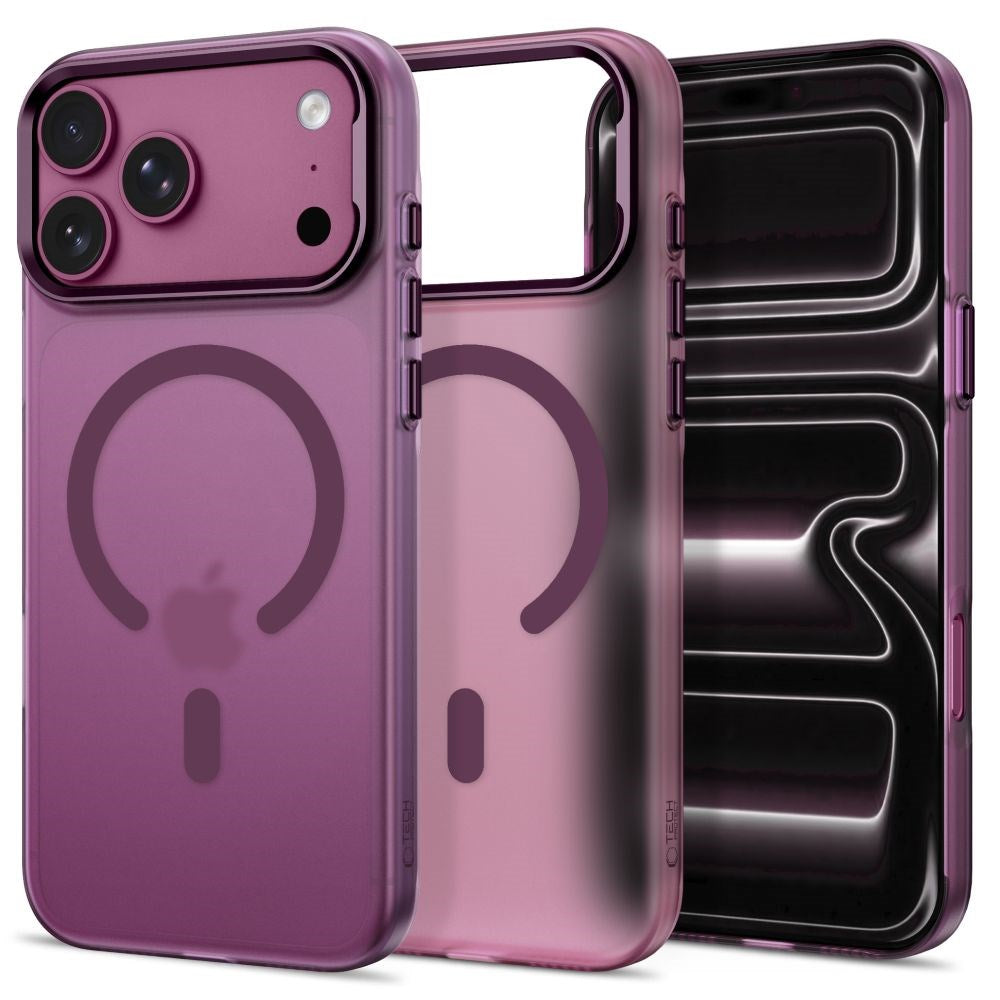 iPhone 18 Pro / 17 Pro Tech-Protect MagZero Cover - MagSafe Kompatibel - Matte Dark Cherry