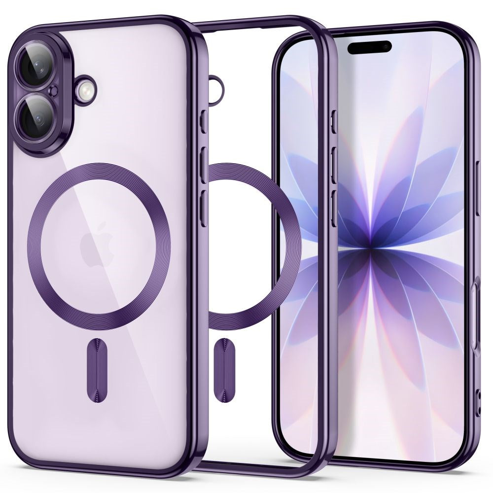 iPhone 17 Tech-Protect MagFlex Cover - MagSafe Kompatibel - Lilla / Gennemsigtig