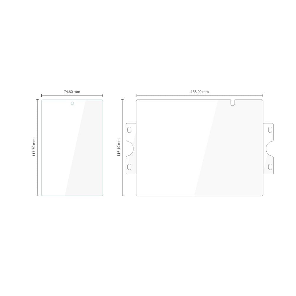 Samsung Galaxy Z Fold8 Tech-Protect Easy Set Foil & Glass Fit+ 4-i-1 Skærmbeskyttelsessæt - Forside- & Bagsideskærm - Gennemsigtig