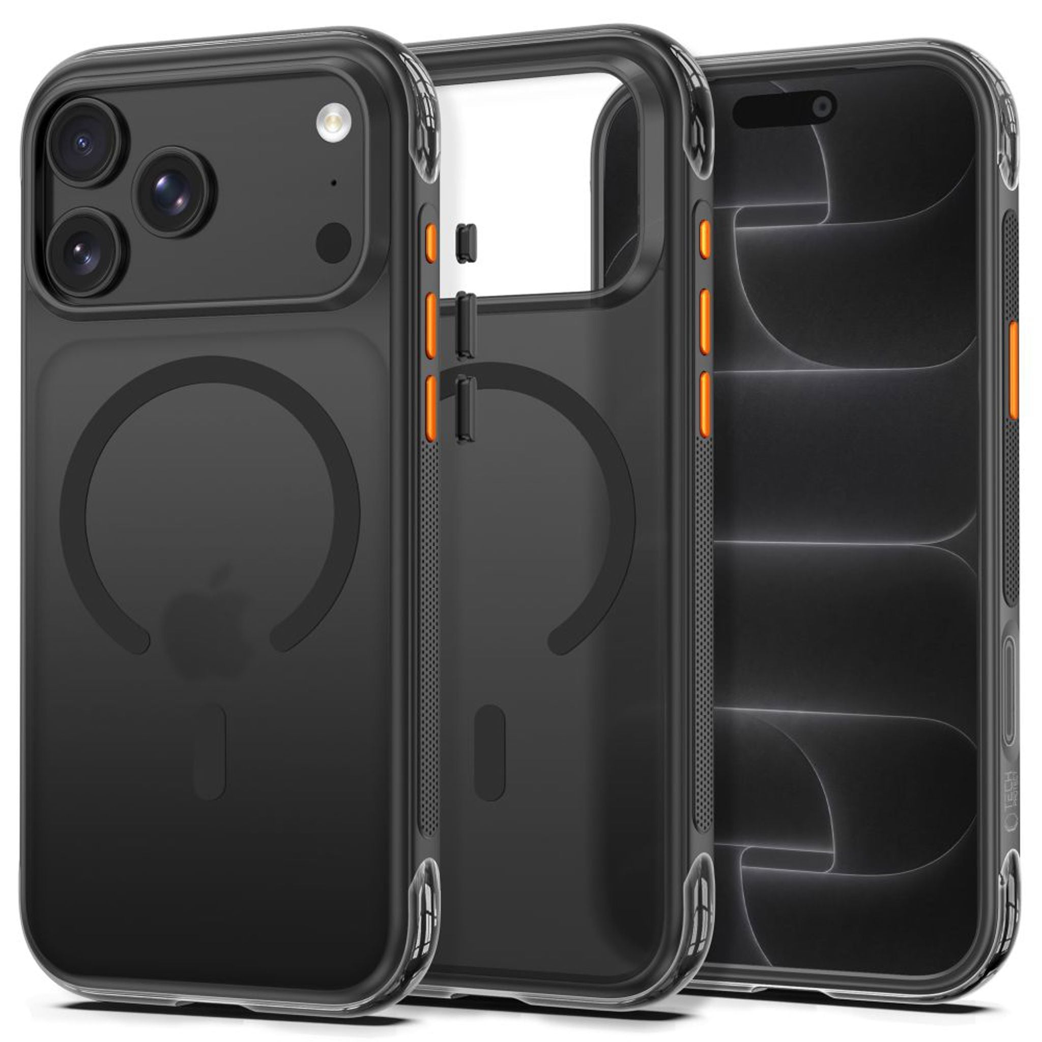 iPhone 18 Pro / 17 Pro Tech-Protect MagAir Cover - MagSafe Kompatibel - Mat Sort