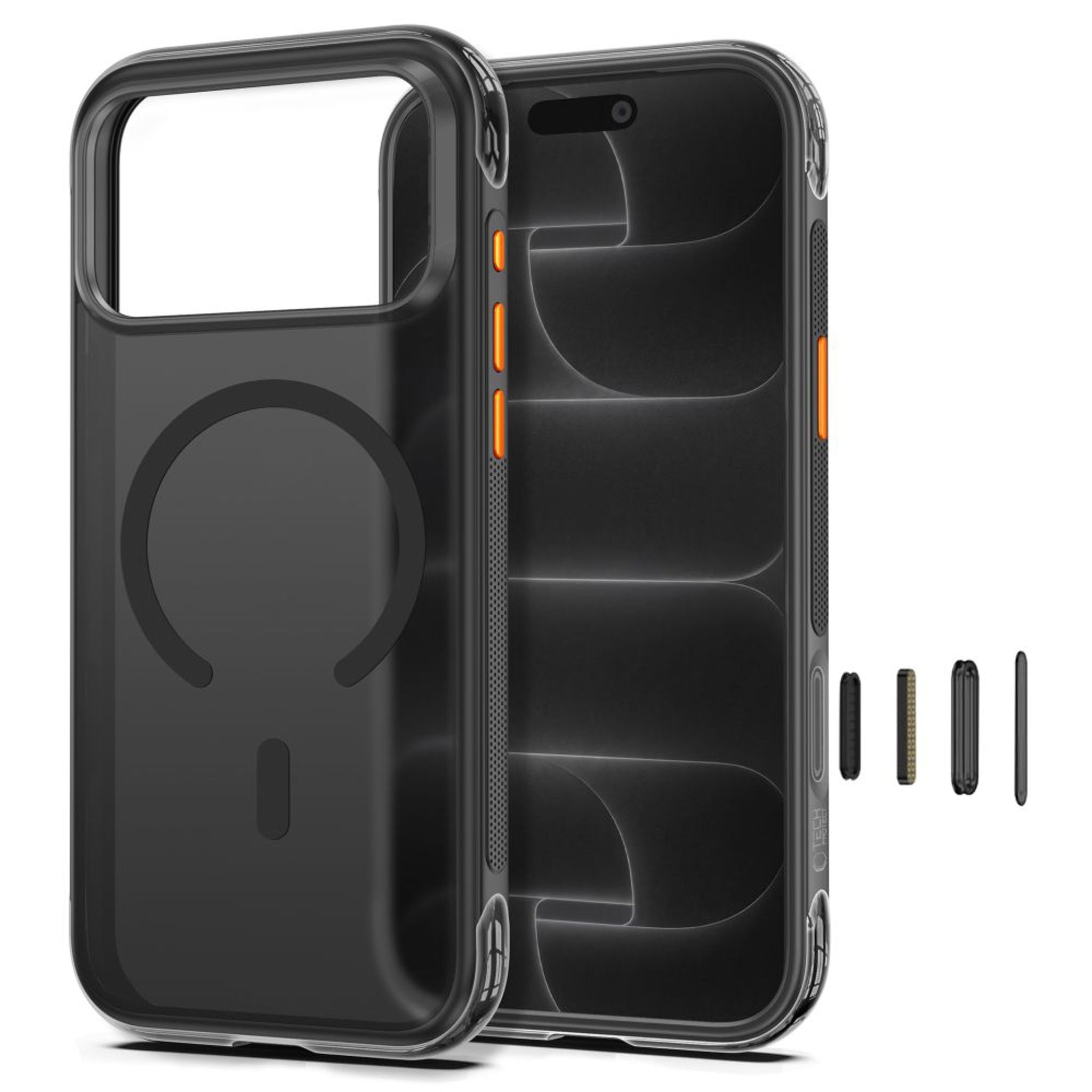 iPhone 18 Pro Max / 17 Pro Max Tech-Protect MagAir Cover - MagSafe Kompatibel - Mat Sort