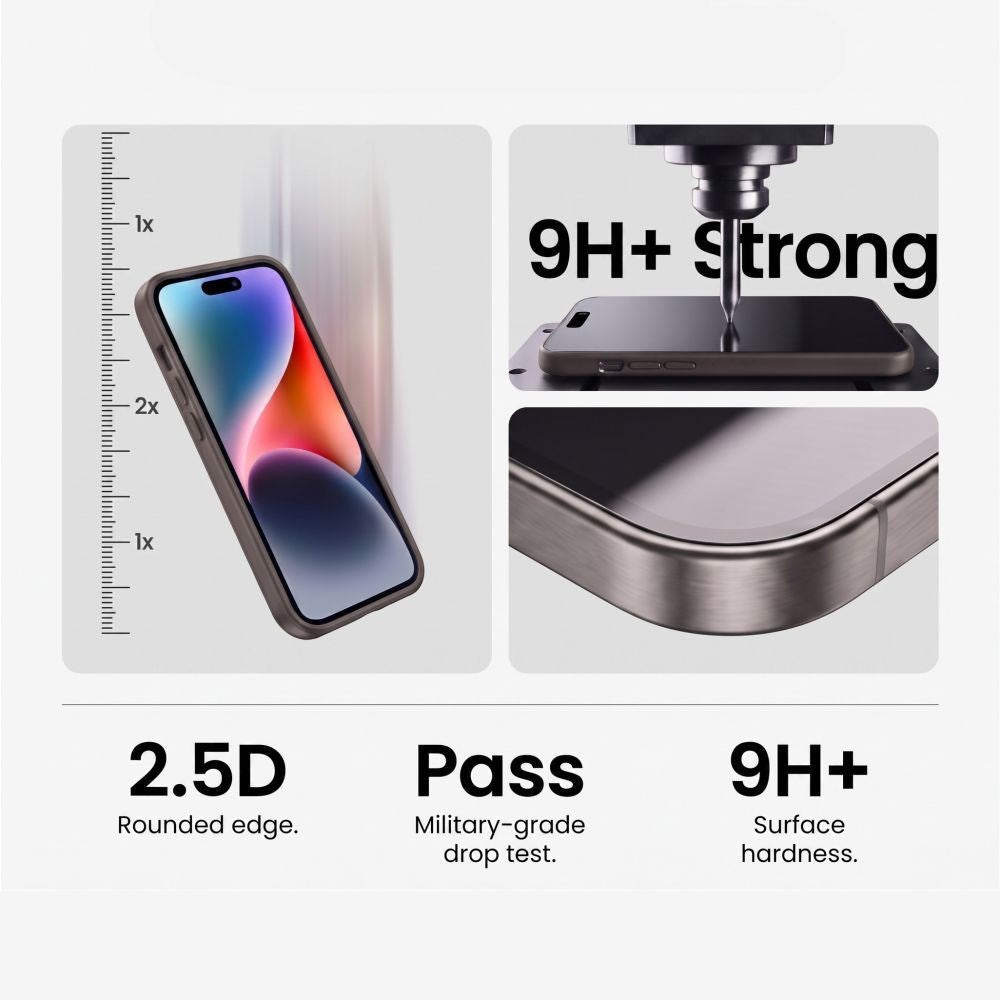 Samsung Galaxy S26 FE Tech-Protect Glass Fit+ Hærdet Skærmbeskyttelsesglas - 2 stk. - Gennemsigtig