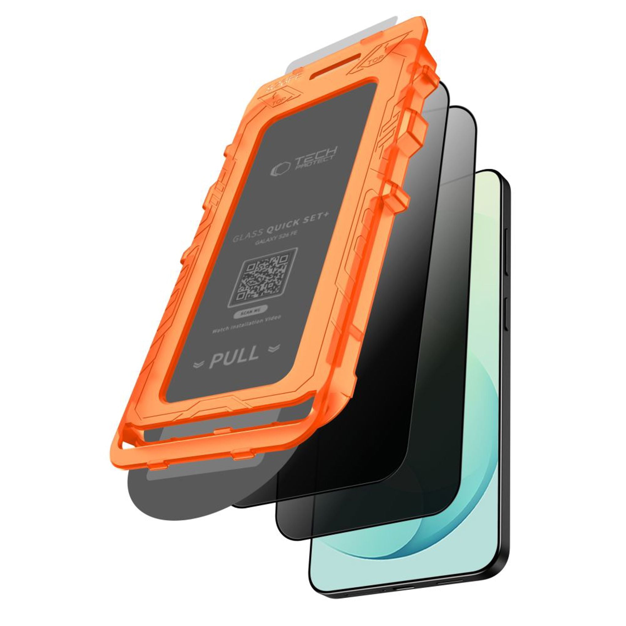 Samsung Galaxy S26 FE Tech-Protect Quick Set Spy+ Beskyttelsesglas - Privacy - 2 stk - Gennemsigtig