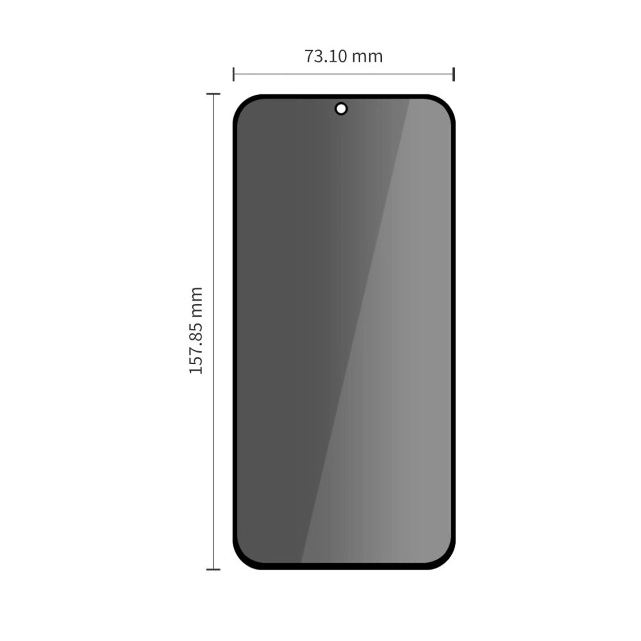 Samsung Galaxy S26 FE Tech-Protect Quick Set Spy+ Beskyttelsesglas - Privacy - 2 stk - Gennemsigtig