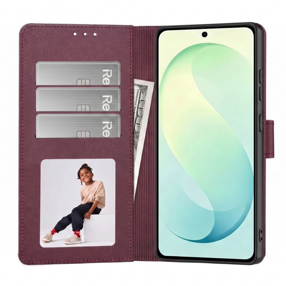 Samsung Galaxy S26 FE Tech-Protect Wallet Flip Cover m. Kortholder - Rød