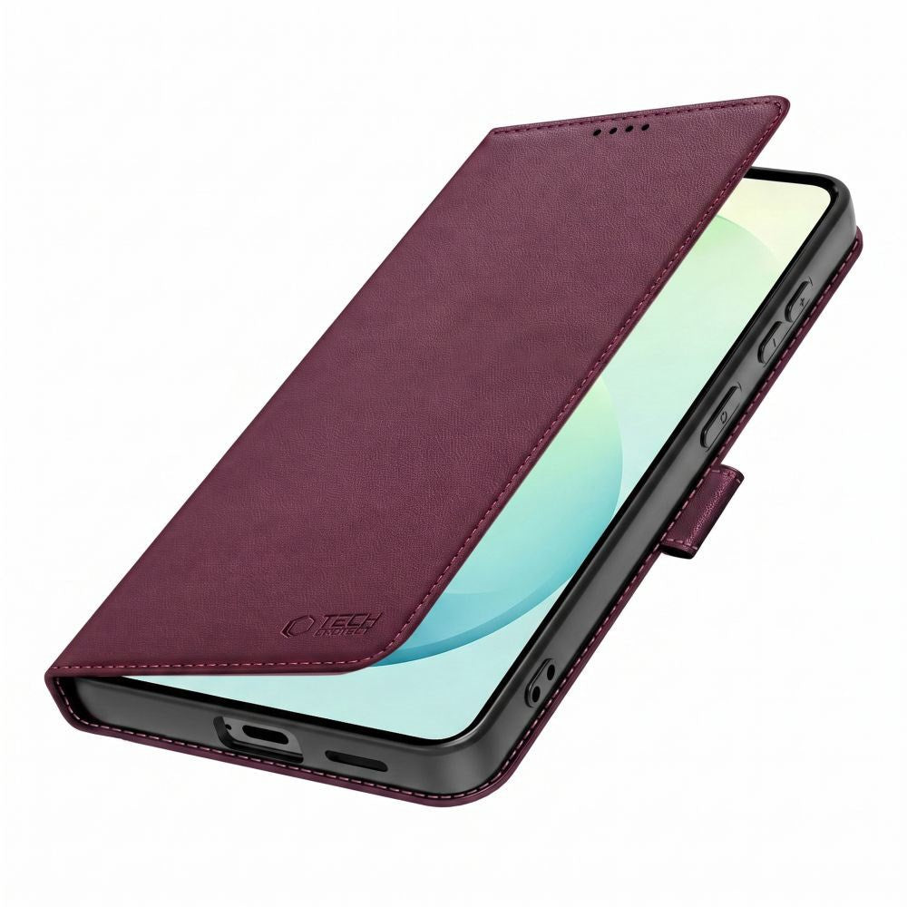 Samsung Galaxy S26 FE Tech-Protect Wallet Flip Cover m. Kortholder - Rød