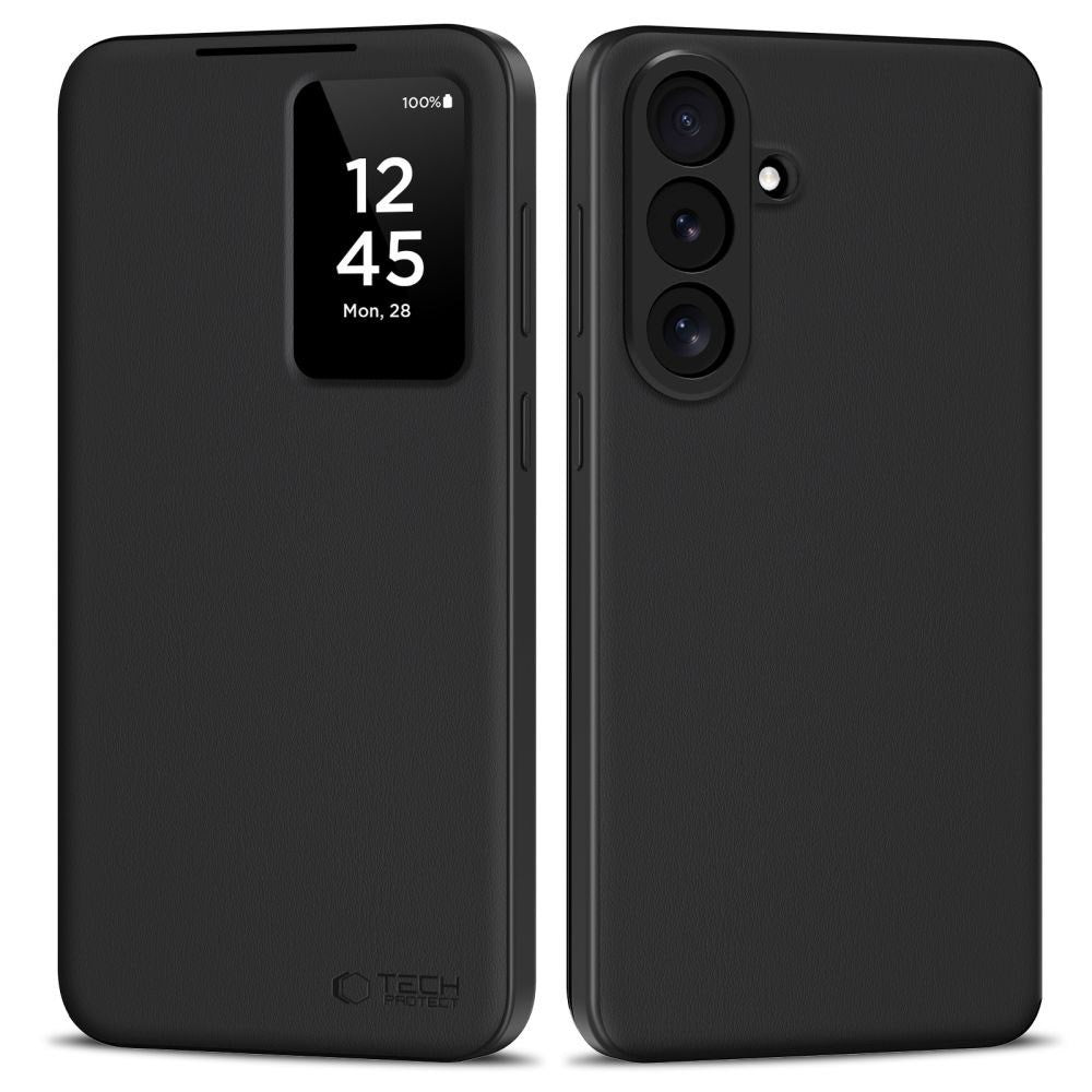 Samsung Galaxy S26 FE Tech-Protect Smart Wallet Flip Cover - Sort