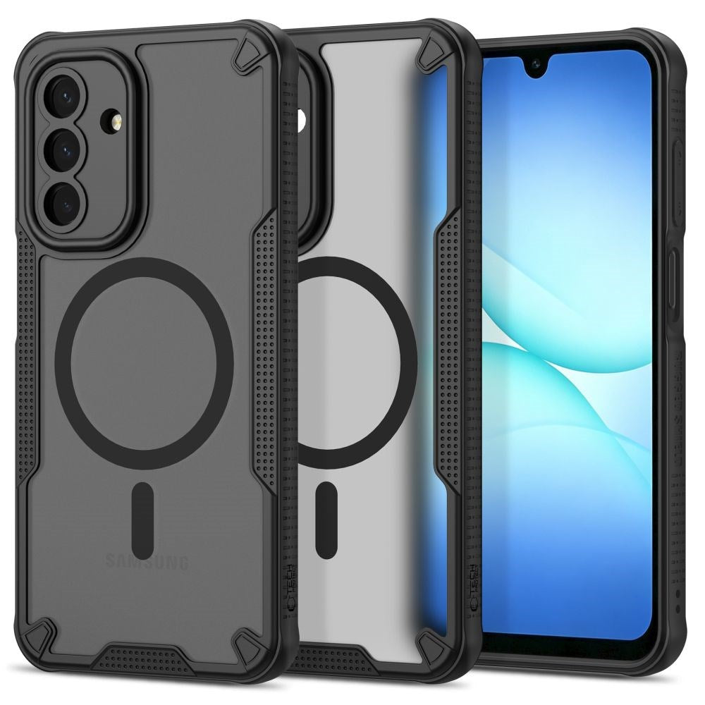 Samsung Galaxy A17 (5G) / A18 / A26 Tech-Protect Rugged Shield Cover - MagSafe Kompatibel - Mat Sort