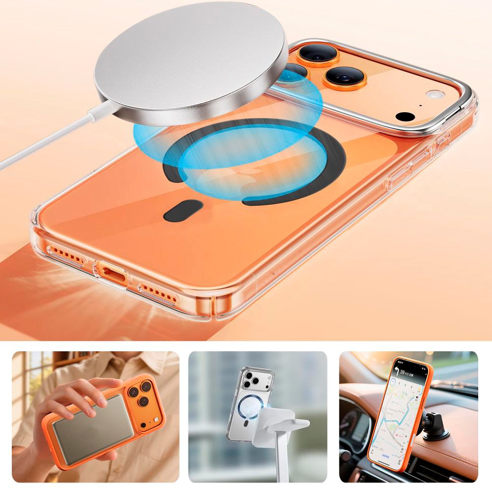 Tech-Protect Magnetisk MagSafe Ring m. Installationsramme - Sort