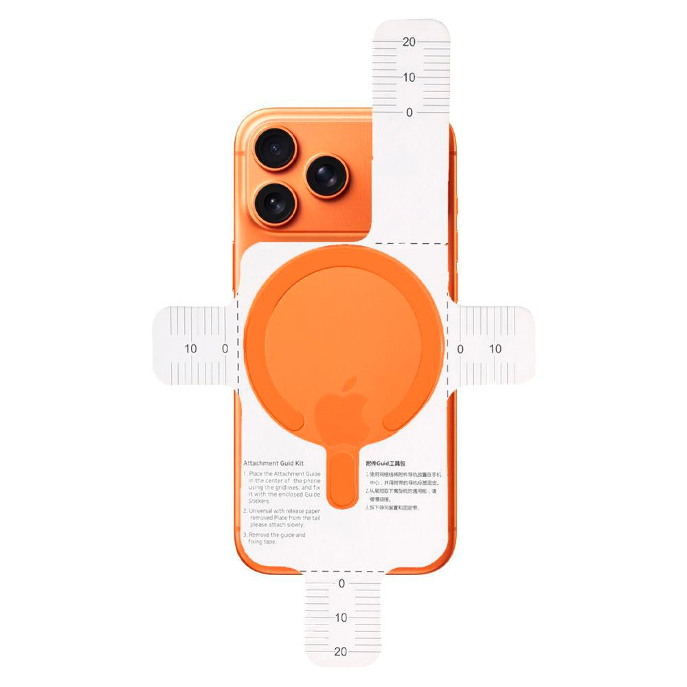Tech-Protect Magnetisk MagSafe Ring m. Installationsramme - Orange