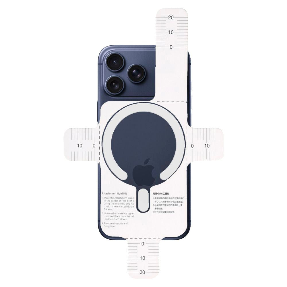 Tech-Protect Magnetisk MagSafe Ring m. Installationsramme - Hvid