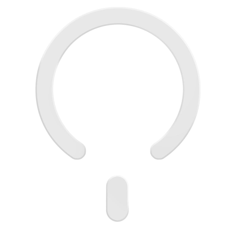 Tech-Protect Magnetisk MagSafe Ring m. Installationsramme - Hvid
