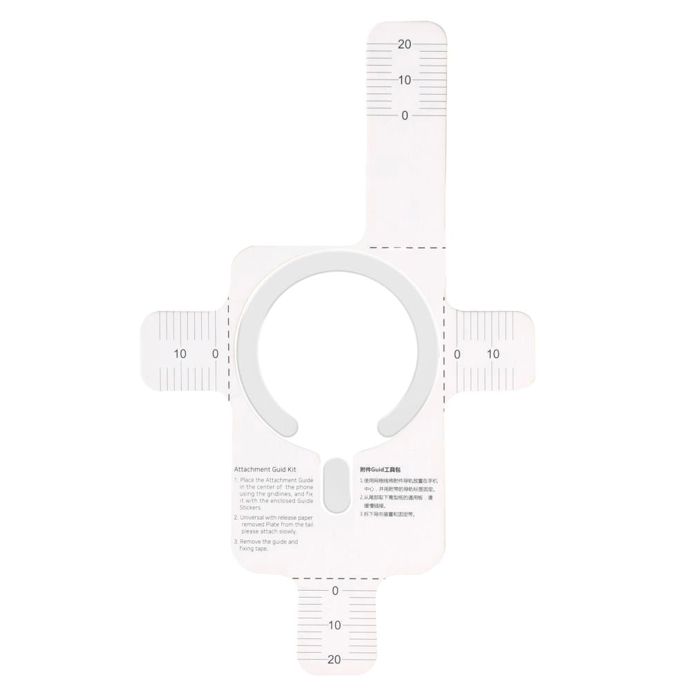 Tech-Protect Magnetisk MagSafe Ring m. Installationsramme - Hvid