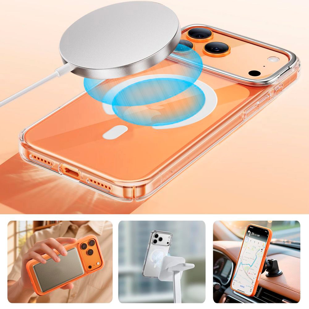 Tech-Protect Magnetisk MagSafe Ring m. Installationsramme - Hvid