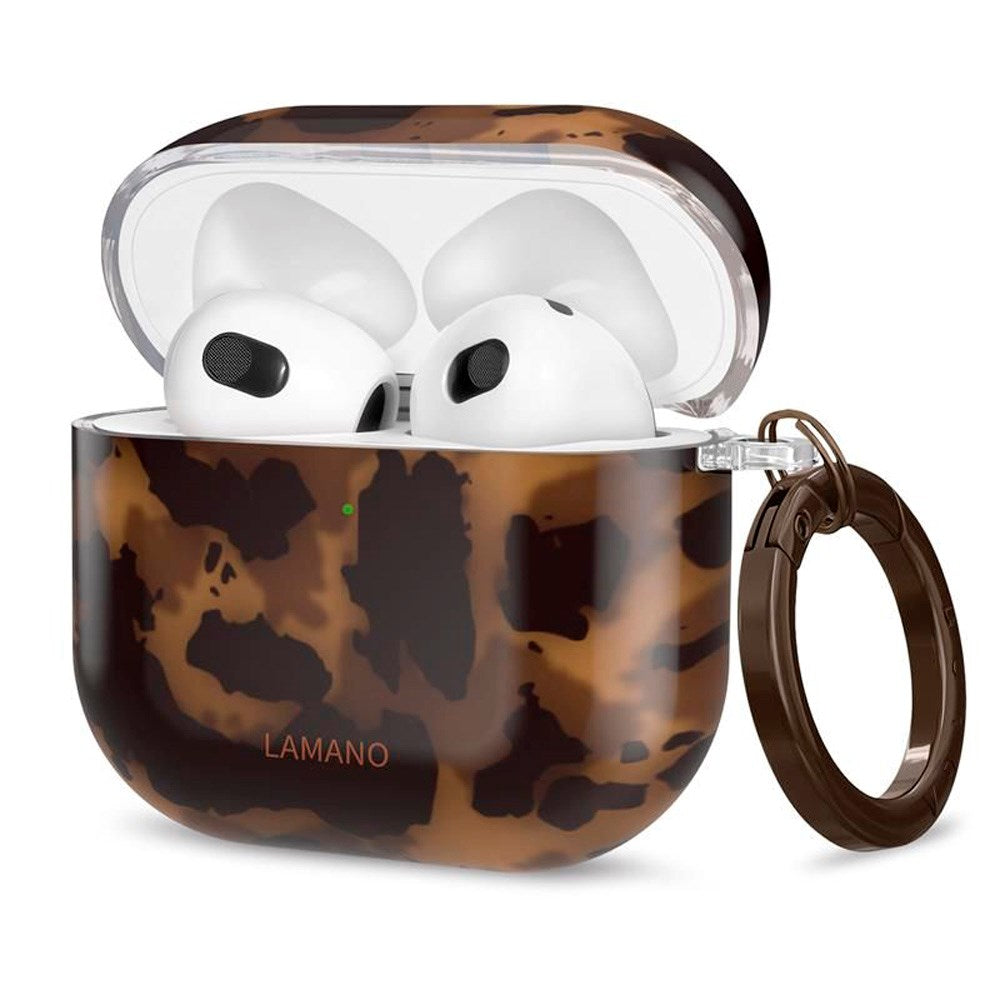 Apple AirPods (4. gen.) Tech-Protect Lamano Cover m. Nøglering - Panther