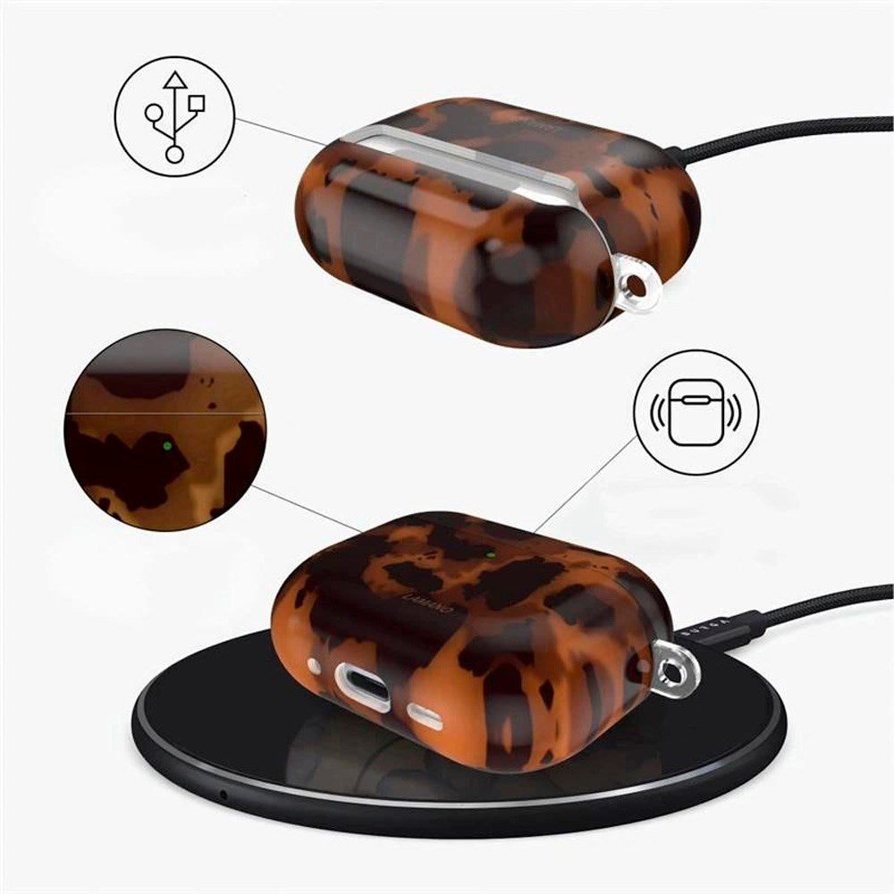 Apple AirPods (4. gen.) Tech-Protect Lamano Cover m. Nøglering - Panther