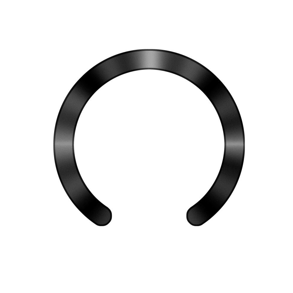 Tech-Protect MagSafe Kompatibel Magnetisk Ring m. Installationsramme - 2 stk - Orange / Sort