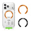 Tech-Protect MagSafe Kompatibel Magnetisk Ring m. Installationsramme - 2 stk - Orange / Sort