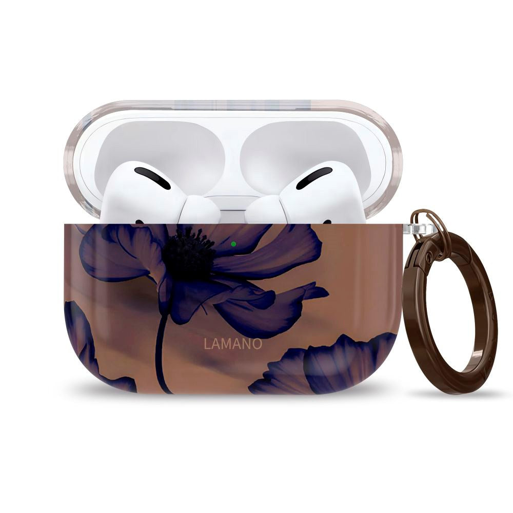 Apple AirPods Pro (1. & 2. gen.) Tech-Protect Lamano Cover m. Nøglering - Velvet Night
