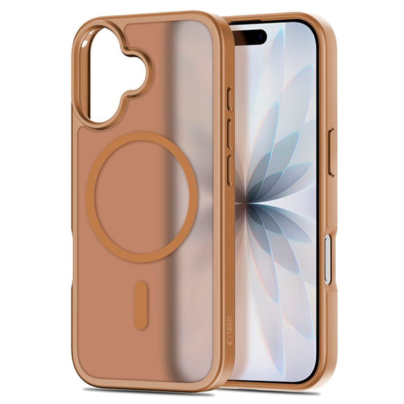 iPhone 17 Tech-Protect BasicMag Hybrid Cover - MagSafe Kompatibel - Mat Brun
