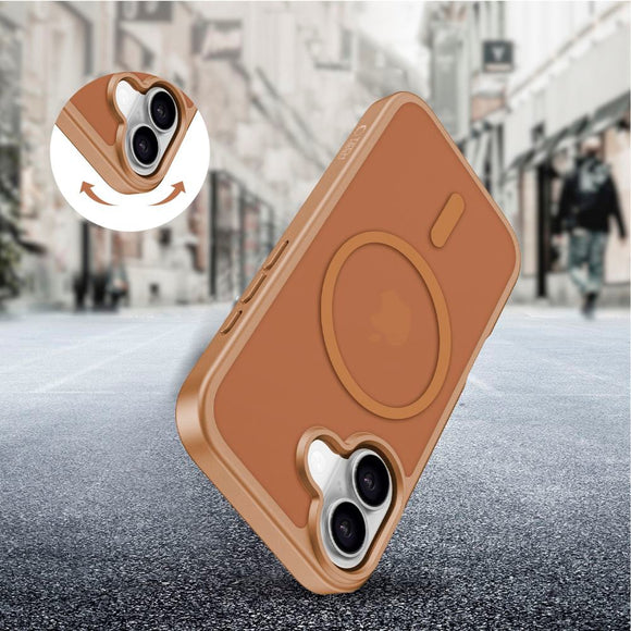iPhone 17 Tech-Protect BasicMag Hybrid Cover - MagSafe Kompatibel - Mat Brun