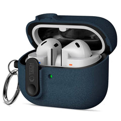 Samsung Galaxy Buds 3 / 3 Pro / 3 FE Tech-Protect Slim Hook Cover m. Karabinhage - Blå