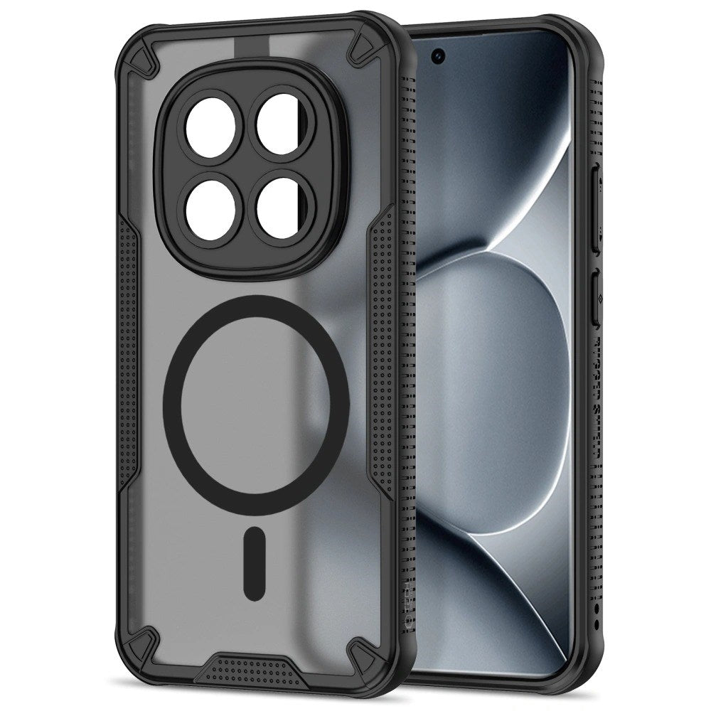 Xiaomi Redmi Note 15 Pro+ (Plus) Tech-Protect Rugged Shield Cover - MagSafe Kompatibel - Mat Sort