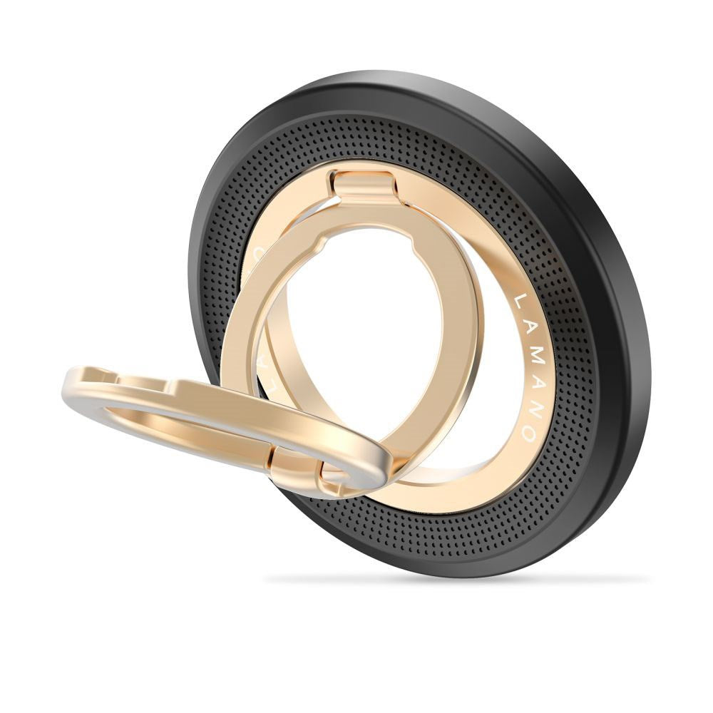 Tech-Protect Lamano Magnetisk Mobil Ring - MagSafe Kompatibel - Sort / Guld