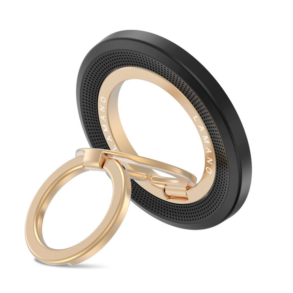 Tech-Protect Lamano Magnetisk Mobil Ring - MagSafe Kompatibel - Sort / Guld