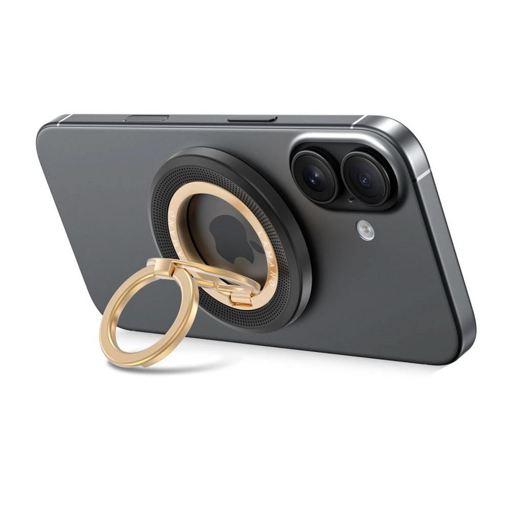 Tech-Protect Lamano Magnetisk Mobil Ring - MagSafe Kompatibel - Sort / Guld