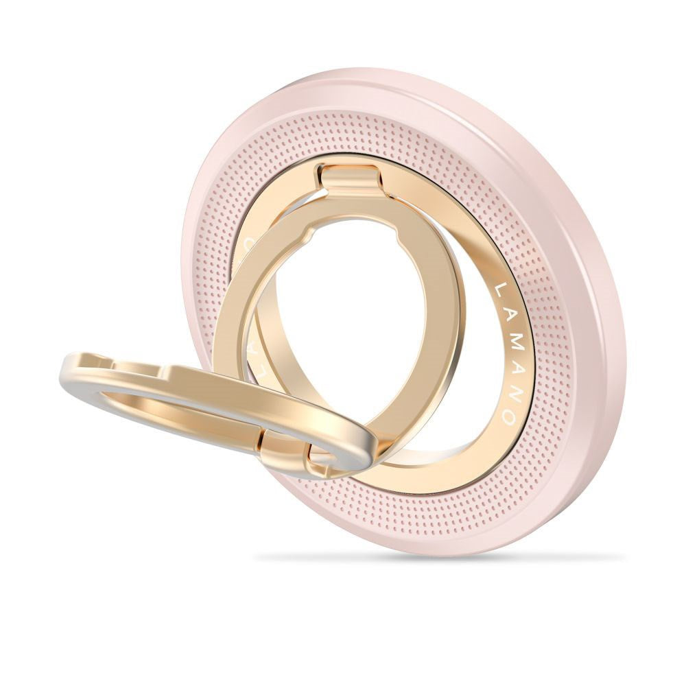 Tech-Protect Lamano Magnetisk Mobil Ring - MagSafe Kompatibel - Lyserød / Guld