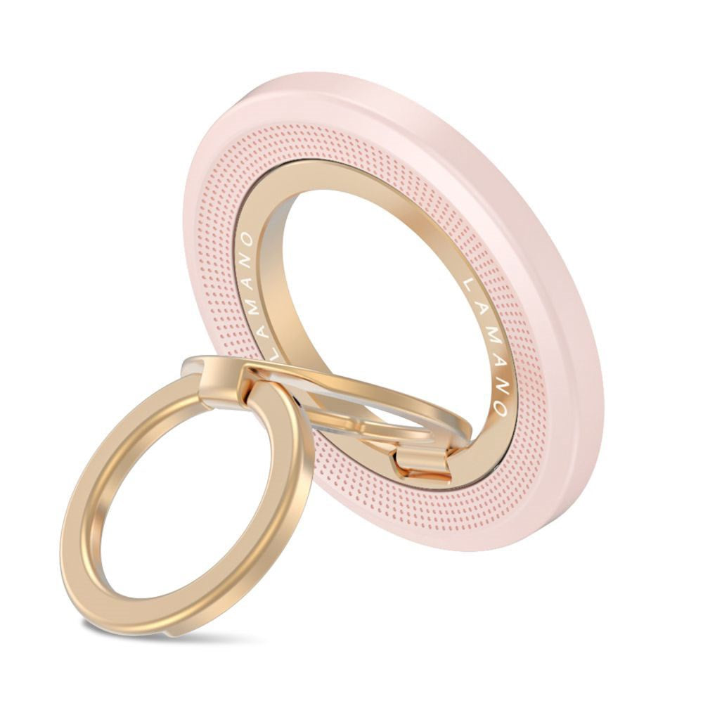 Tech-Protect Lamano Magnetisk Mobil Ring - MagSafe Kompatibel - Lyserød / Guld