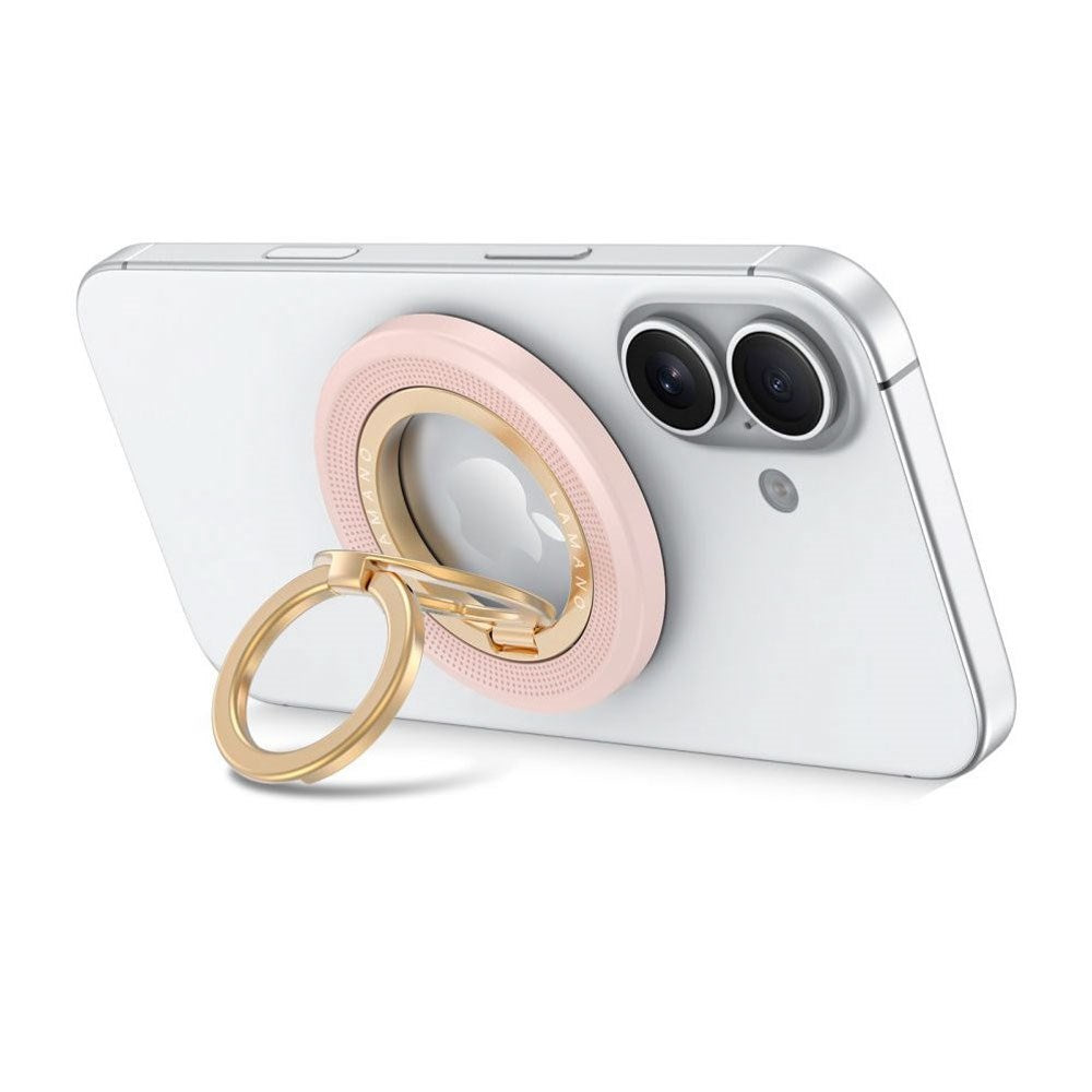 Tech-Protect Lamano Magnetisk Mobil Ring - MagSafe Kompatibel - Lyserød / Guld