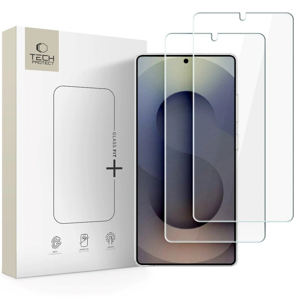 Samsung Galaxy S26 Ultra Tech-Protect Glass Fit+ Skærmbeskyttelse - 2 stk. - Gennemsigtig