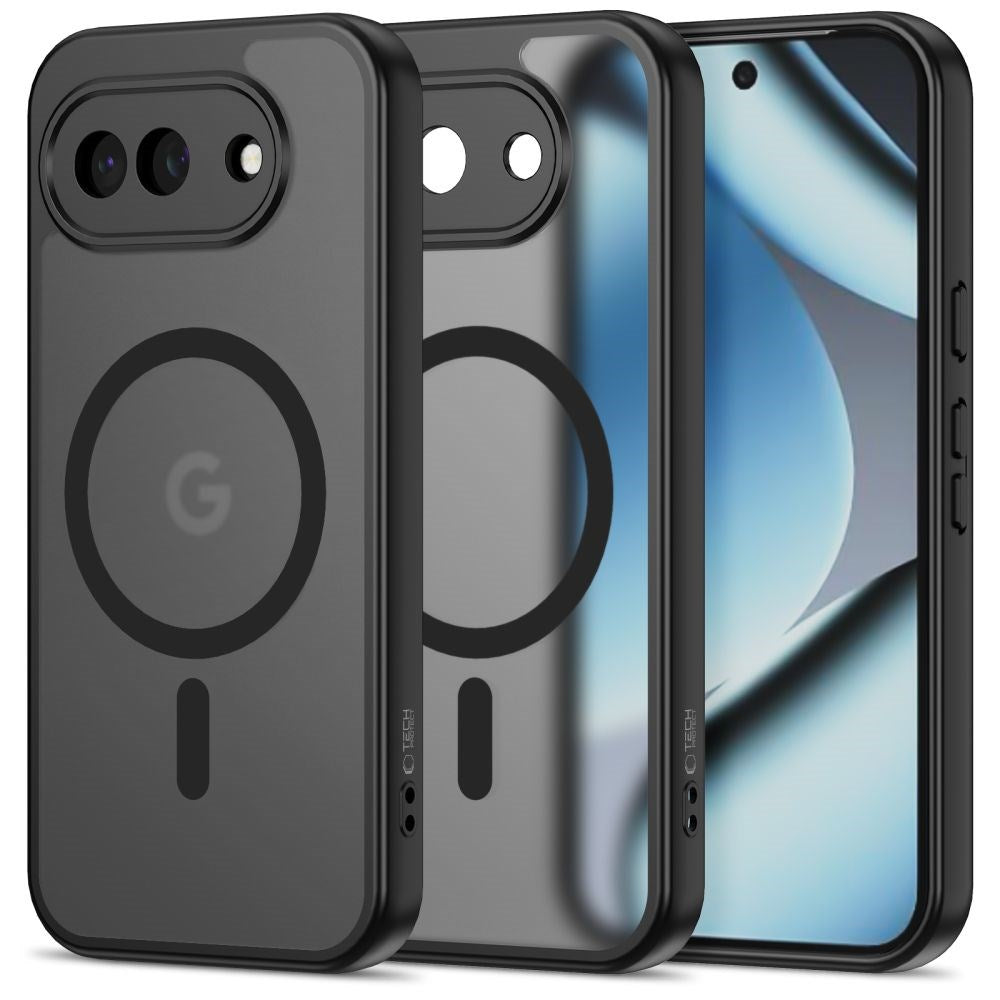 Google Pixel 10a Tech-Protect MagMat Hybrid Cover - MagSafe Kompatibel - Sort
