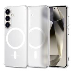 Samsung Galaxy S25 Tech-Protect MagSlim Cover - MagSafe Kompatibel - Mat Hvid