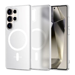 Samsung Galaxy S25 Ultra Tech-Protect MagSlim Cover - MagSafe Kompatibel - Mat Hvid