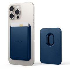 Tech-Protect MagWallet Kunstlæder Kortholder - MagSafe Kompatibel - Blå