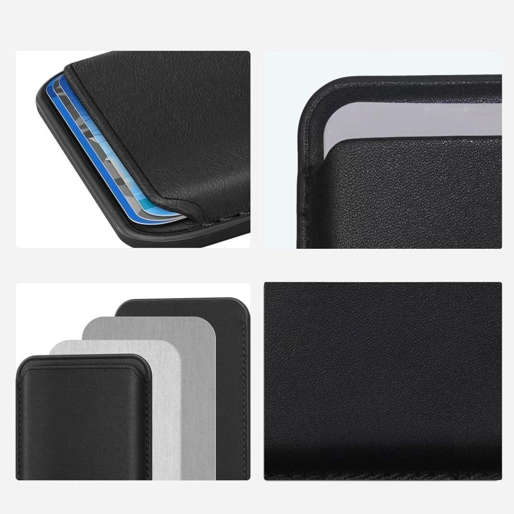 Tech-Protect MagWallet Kunstlæder Kortholder - MagSafe Kompatibel - Brun