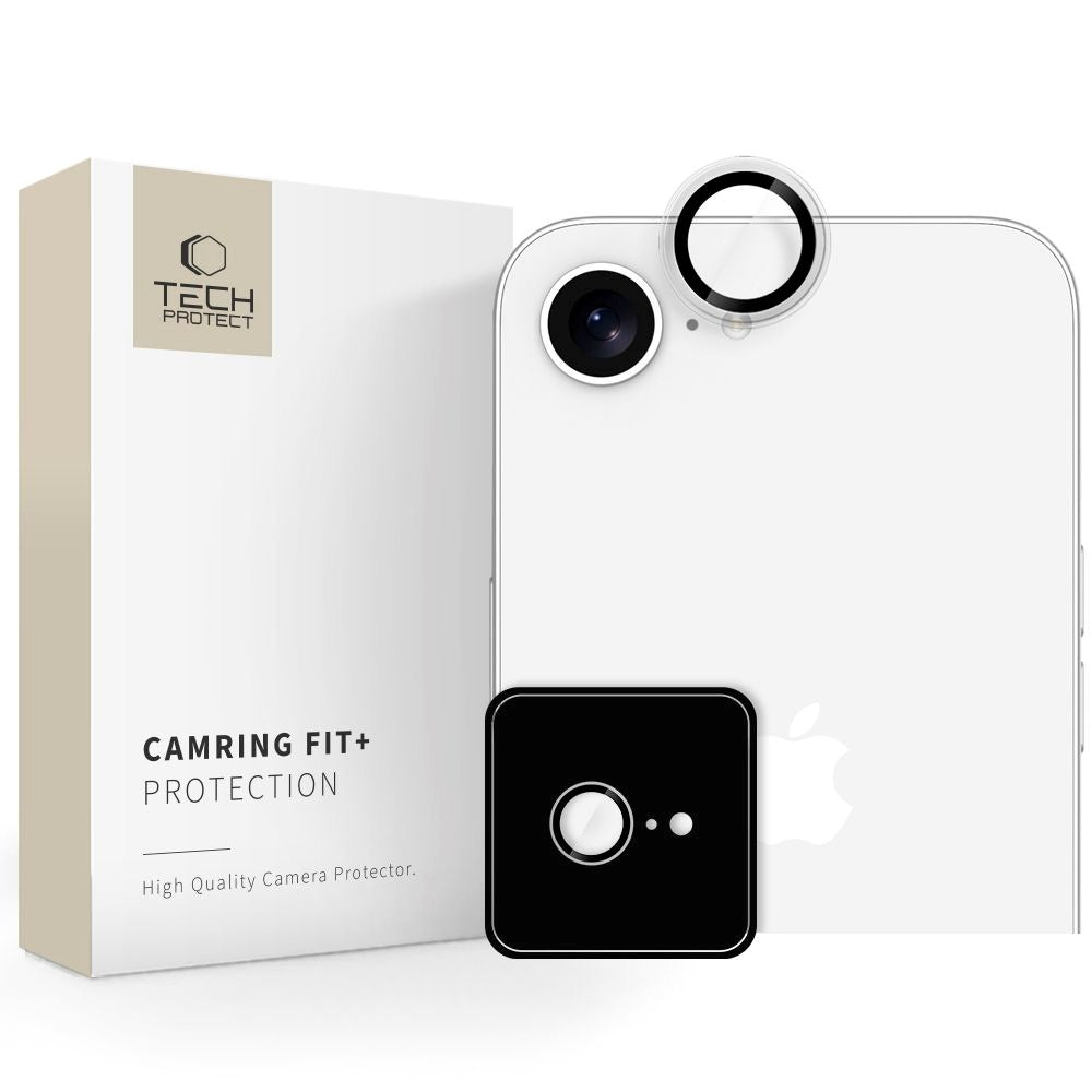 iPhone 17e / 16e Tech-Protect Camring Fit+ Kameralinsebeskyttelse - Gennemsigtig