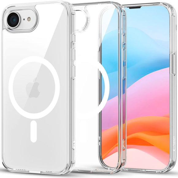 iPhone 17e / 16e Tech-Protect Flexair Hybrid Cover - MagSafe Kompatibel - Gennemsigtig