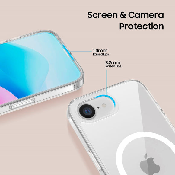 iPhone 17e / 16e Tech-Protect Flexair Hybrid Cover - MagSafe Kompatibel - Gennemsigtig