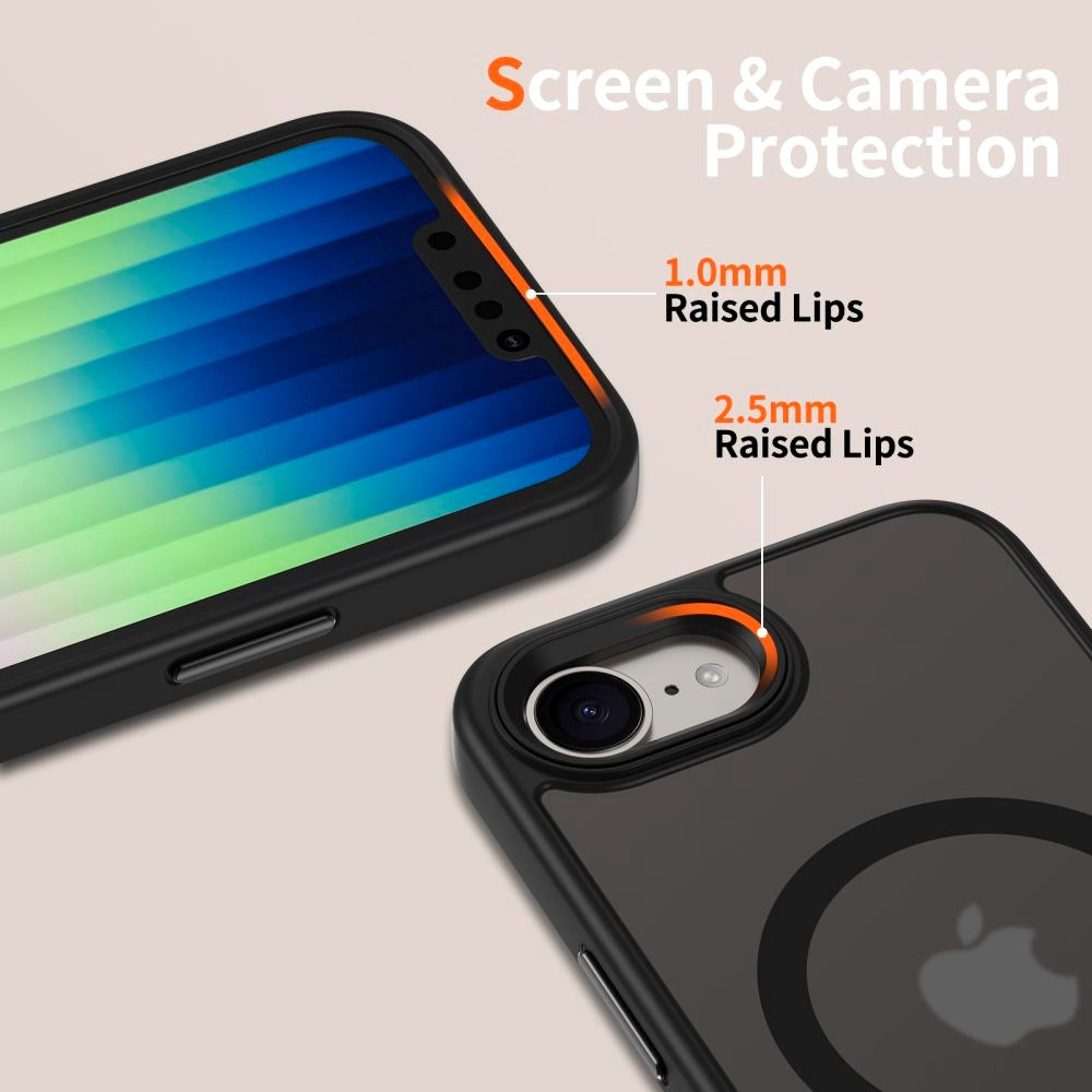 iPhone 17e / 16e Tech-Protect Magmat Cover - MagSafe Kompatibel - Mat Sort