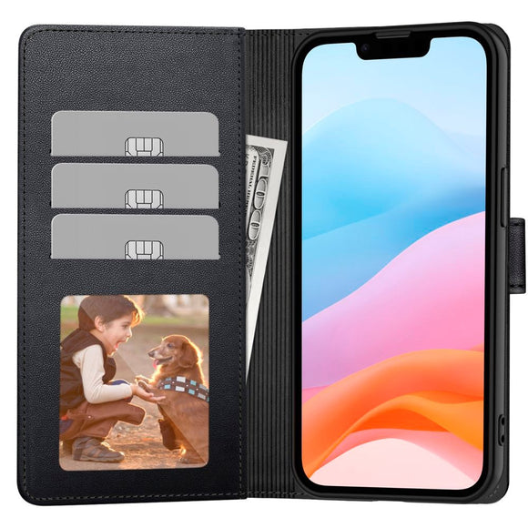 iPhone 17e / 16e Tech-Protect Wallet m. Pung - Sort