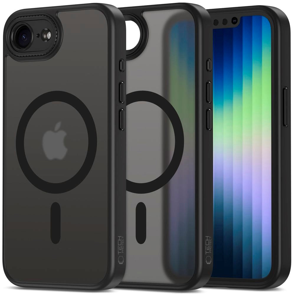 iPhone 17e / 16e Tech-Protect MagCam Cover - MagSafe Kompatibel - Mat Sort