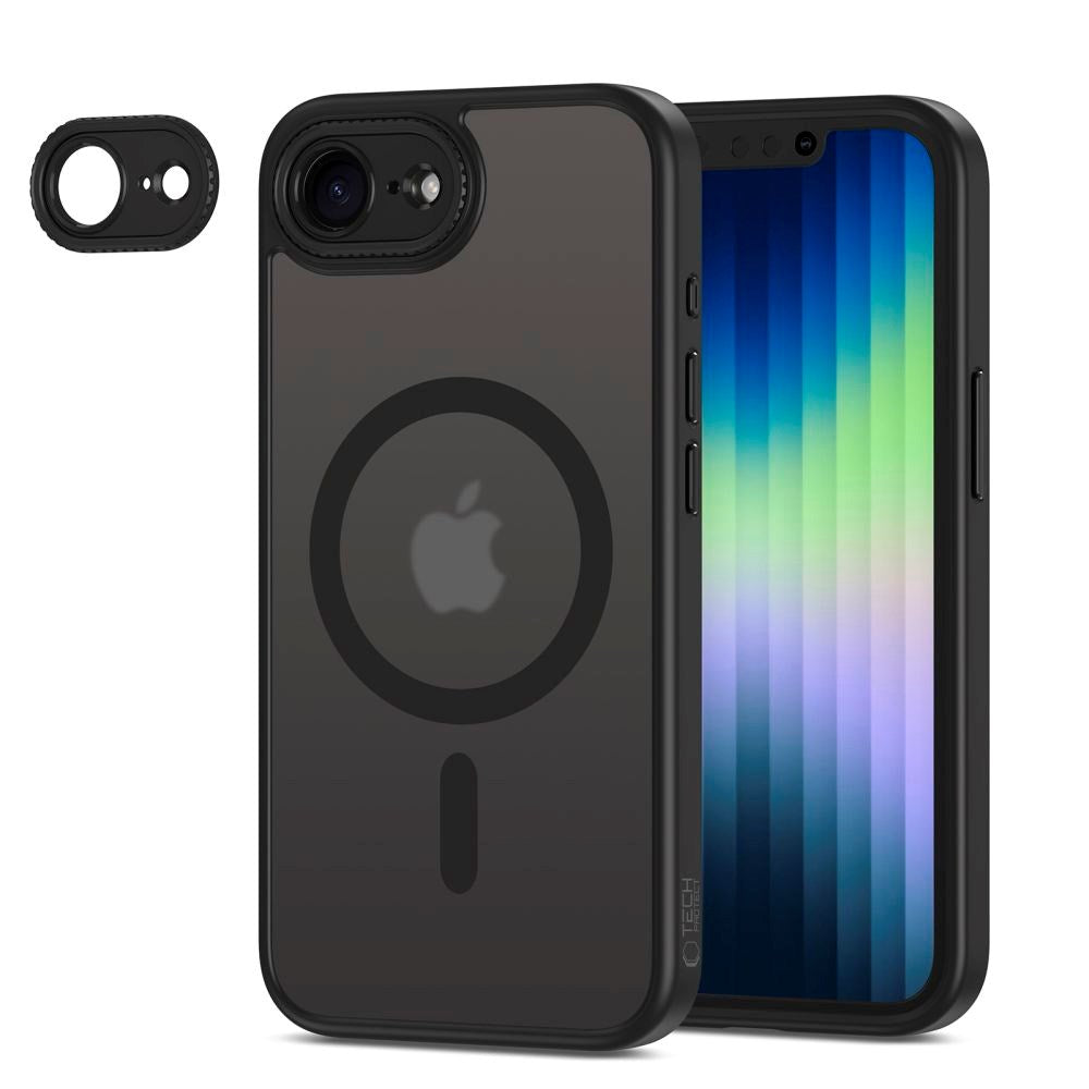 iPhone 17e / 16e Tech-Protect MagCam Cover - MagSafe Kompatibel - Mat Sort