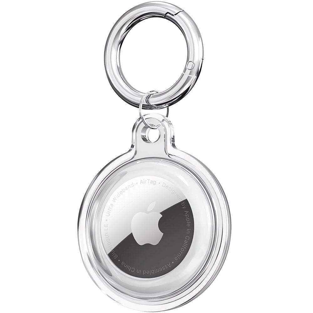 Tech-Protect Icon AirTag 1. & 2. Gen. Cover m. Karabinhage - 4 stk. - Gennemsigtig
